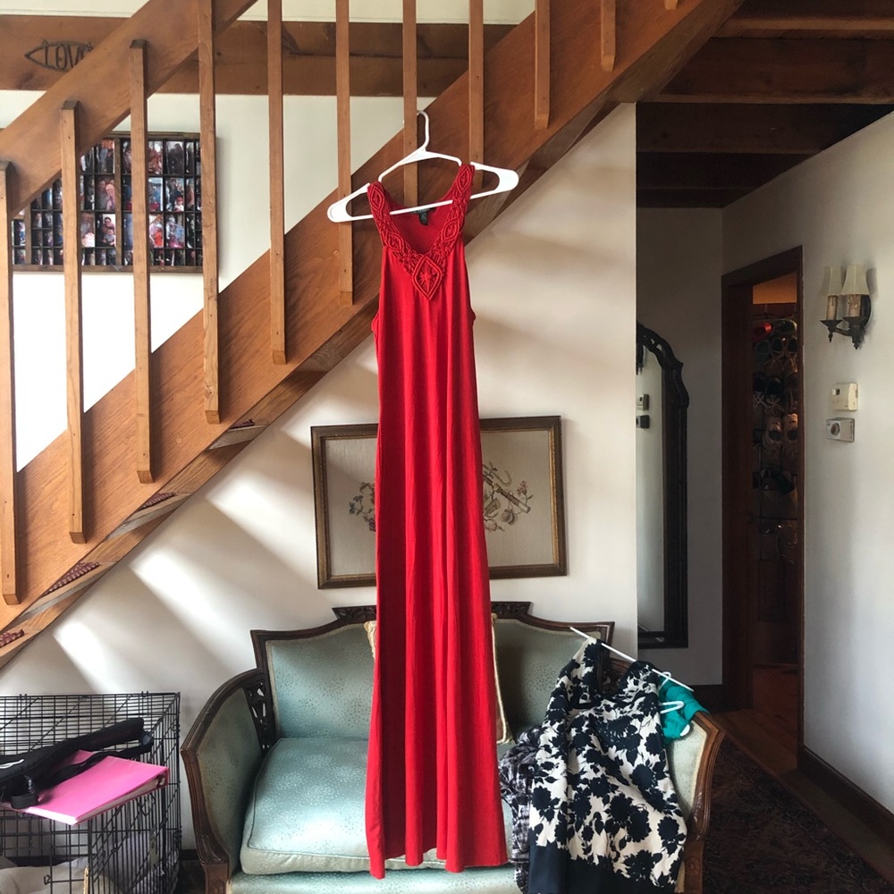 Red Ralph Lauren Maxi Dress